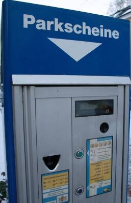 Automat für Parkgebühren